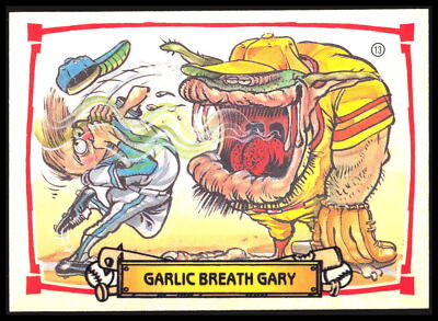 1988 Leaf Baseball's Greatest Grossouts Garlic Breath Gary #13b