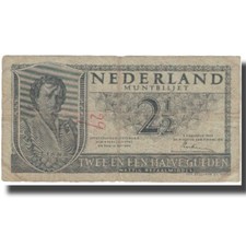 [#578136] Geldschein, Niederlande, 2 1/2 Gulden, 1949, 1949-08-08, KM:73, S