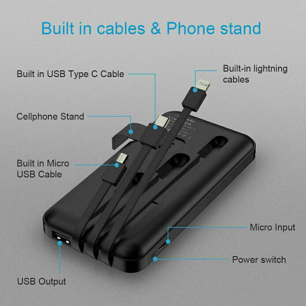 9000000mAh Ultra-High Capacity Power Bank with Fast Charging Technology - Portable External Battery Pack for Mobile Phones, Tablets, and USB Devices