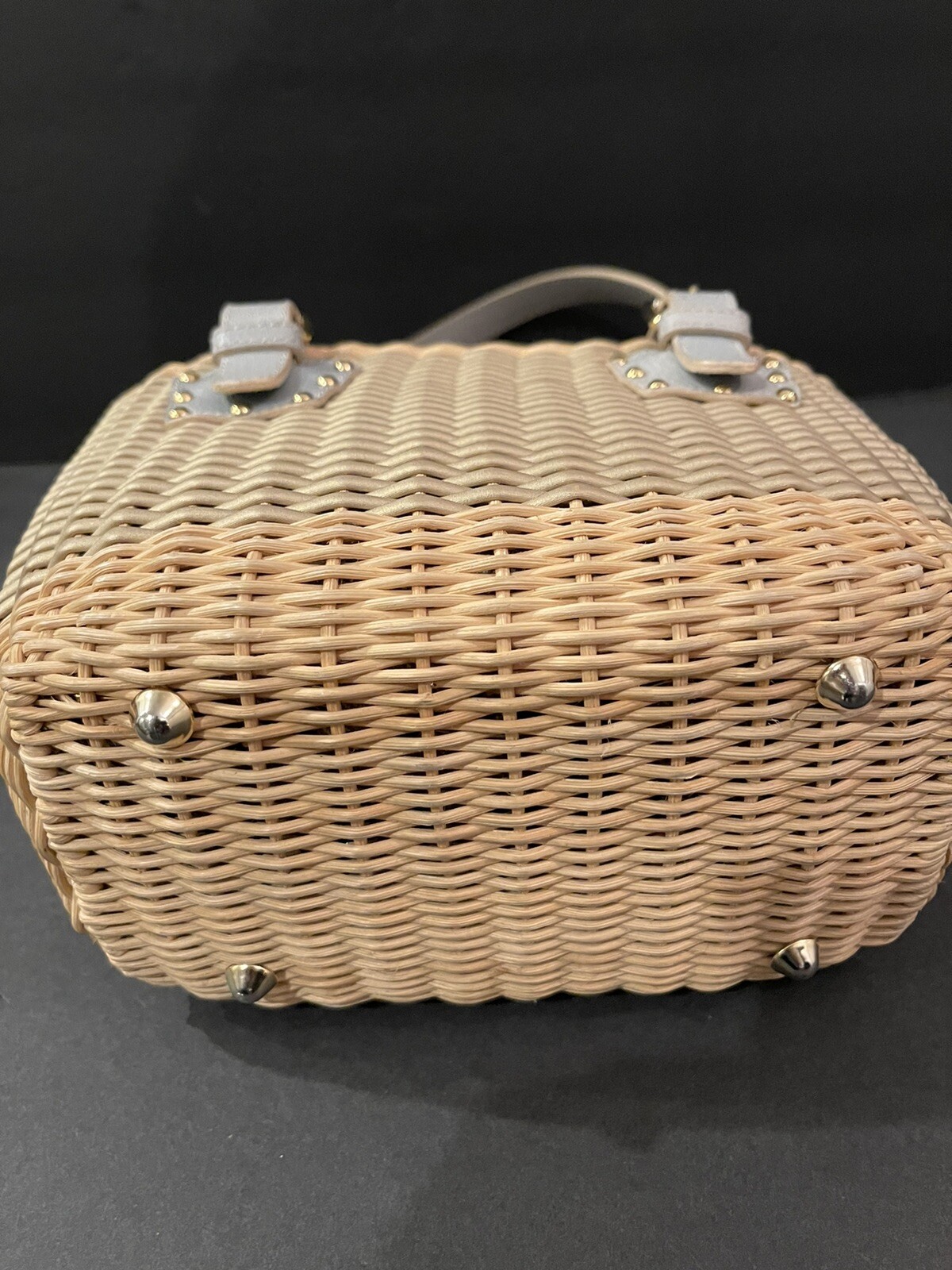 CAPAF Firenze Made in Italy Basket & Leather Fine Handbag