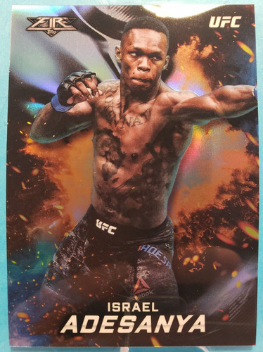 Israel Adesanya #UFCF-IA 2019 Topps UFC Chrome Fire card