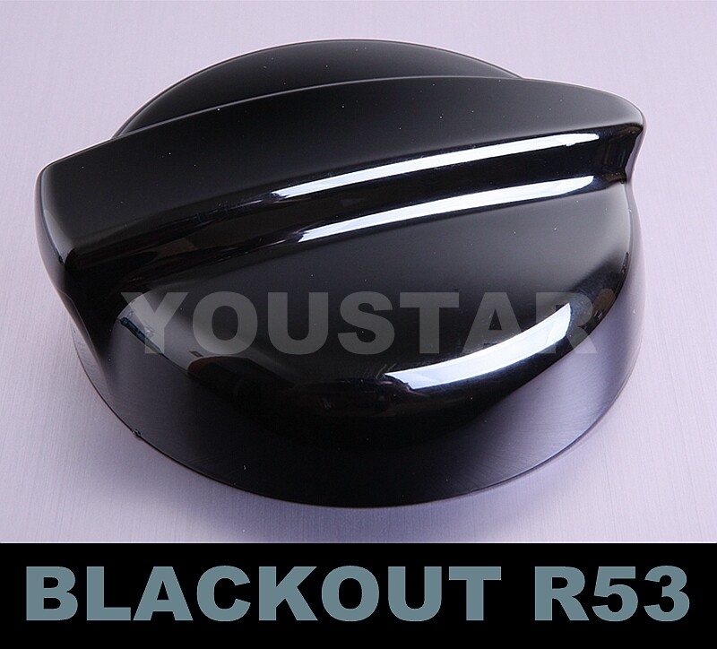 GLOSS BLACK Petrol Cap Gas Fuel Tank Cover for MINI 01-06 R53