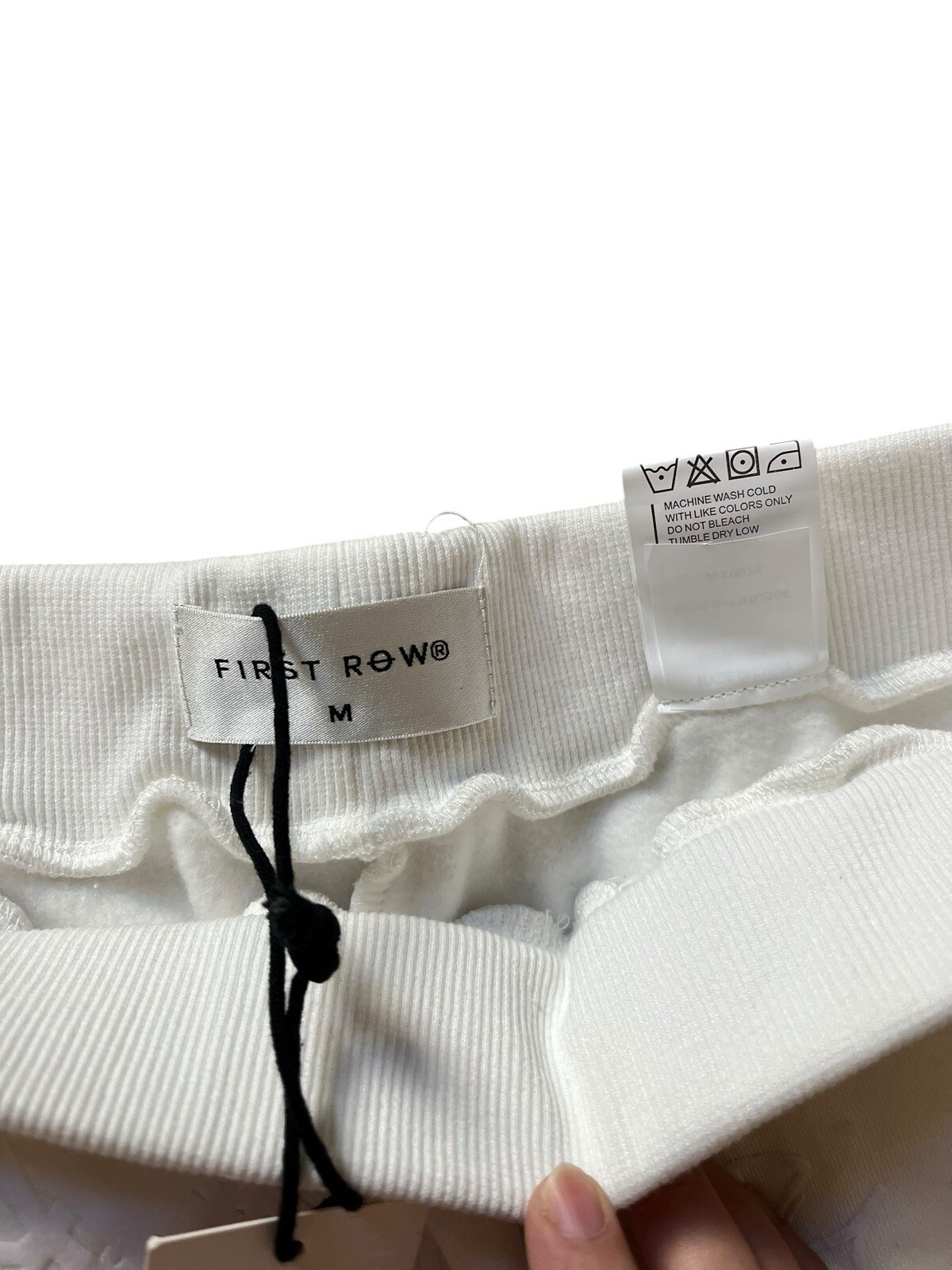 Pantaloncini denim prima fila uomo M testurizzati stampati 3D fondo bianco nuovi con etichetta✅