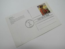 USPS Scott UX184 19c Bill Picket First Day of Issue Postal Card
