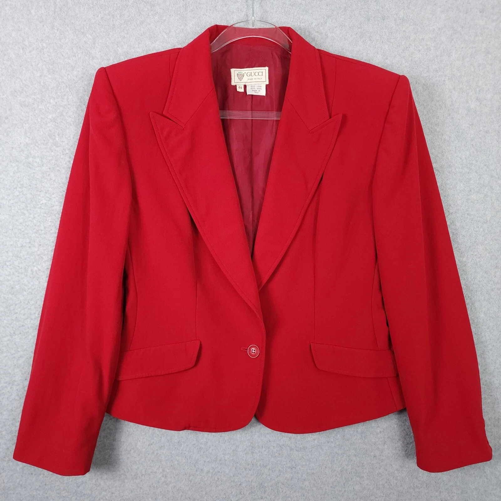 Giacca Gucci vintage donna 44 blazer lana made in Italy singolo bottone anni 80 90