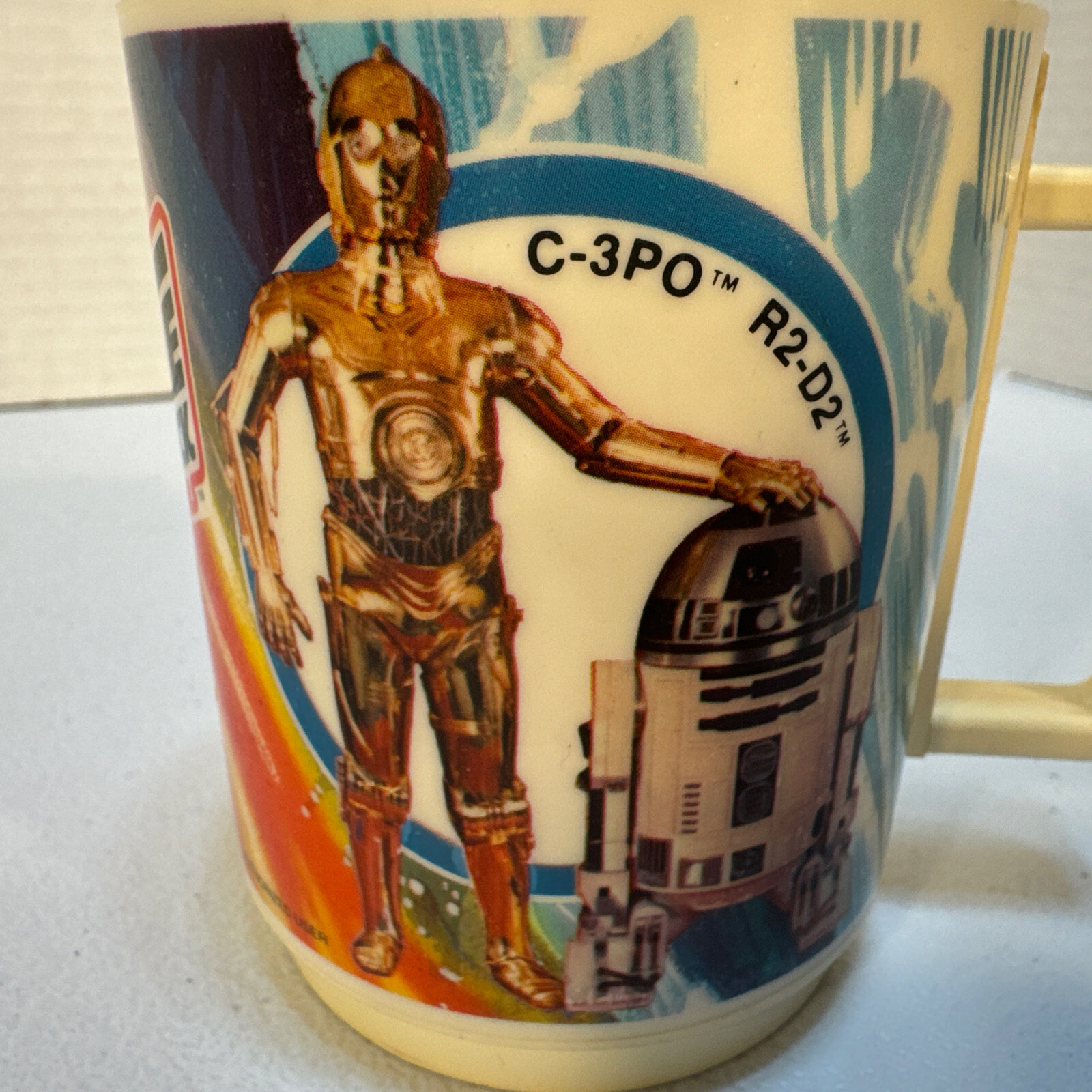 Star Wars Empire Strikes Back Mug Deka Vintage 1980 Chewbacca  R2-D2  C-3PO