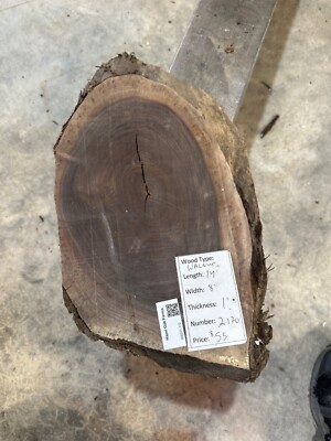 Black Walnut Slab #2170, live edge slab, unfinished, free shipping