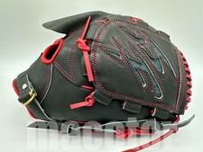 ZETT Special Pro Order 12" Pitcher Baseball Glove Black Red RHT Fujinami MLB