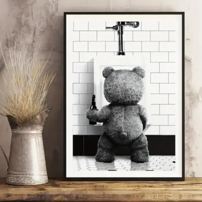 Ted The Movie Iconic Black Framed Canvas Art Poster Print Large 60cm x 40cm