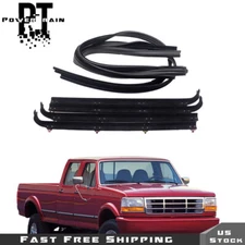 For F150 F250 F350 Pickup Truck Window Sweep/Run Channel Weatherstrip Set 6pc