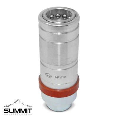 SUMMIT HYDRAULICS Hydraulic Ag Female Quick Coupler Push Pull Connect Under Pressure 1/2" NPT