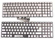 For HP 15-dy1078nr 15-dy1085nr 15-dy1086nr 15-dy1087nr Keyboard Silver Backlit