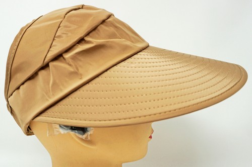 Women Summer Sun Visor Wide Brim Foldable Beach Floral Hat Cap OSFM New - Picture 15 of 78