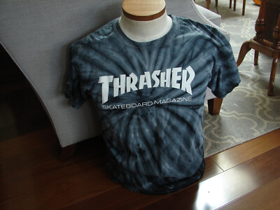 Thrasher Skateboard Magazine Men's/Unisex Grey Tie-Die Large