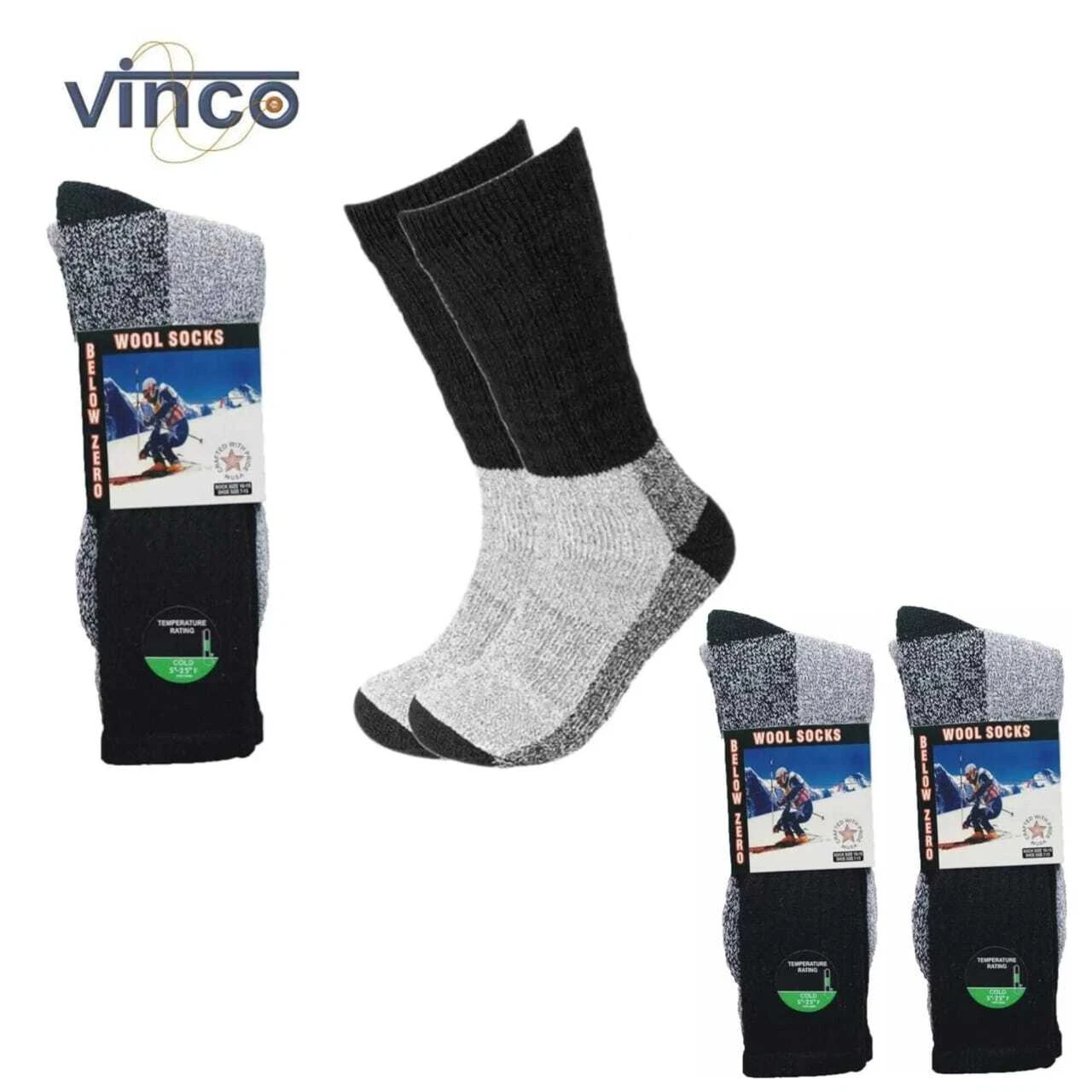 Wholesale Bulk Lots Men Merino Wool Socks Thermal Socks Insulated Cold Weather
Opens in a new window