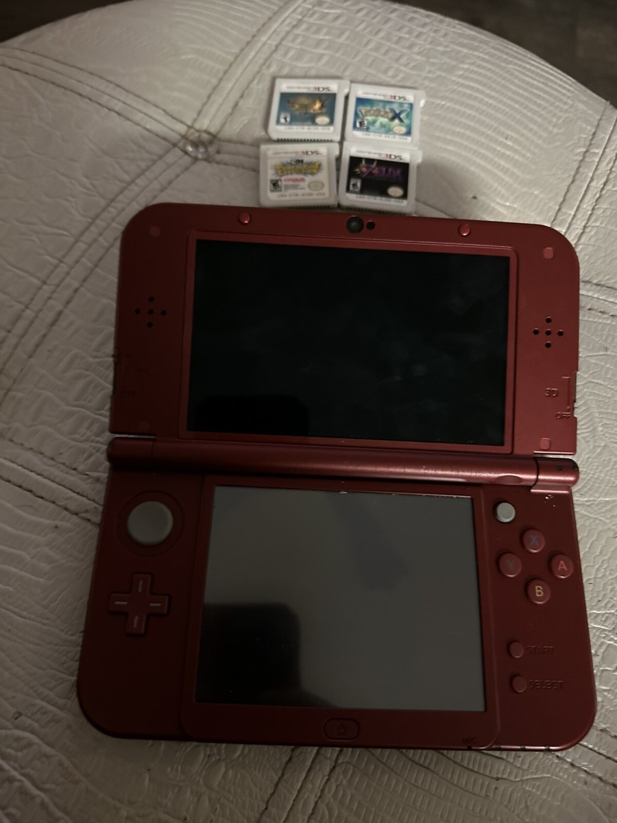 Nintendo 3DS XL Launch Edition Red GAMING System w ZELDA