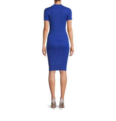 Women's Blue Cut Out Knit Dress - Size Medium | eBay Women's Blue Cut Out Knit Dress - Size Medium | eBay