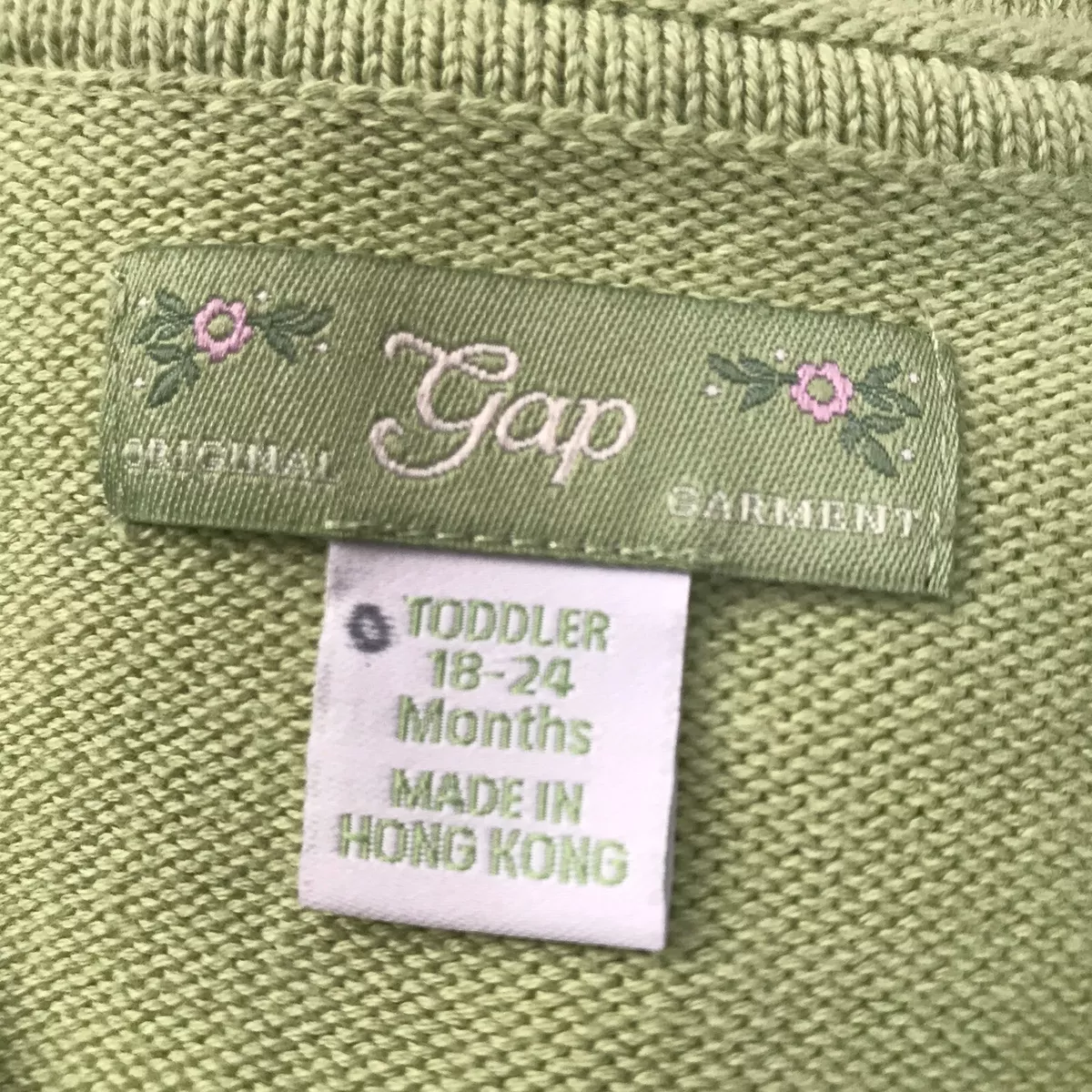 Baby Gap Sweater Girls Shrug Cropped Cardigan Top Mod Green Easter