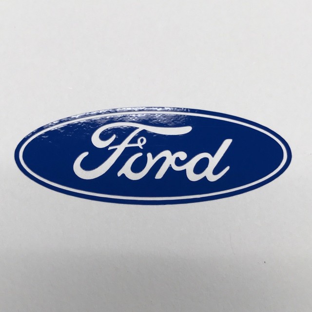 FORD WHEEL RIM CENTER CAP LOGO LOGOS DECAL EMBLEM STICKER 2" x 3/4" ONE