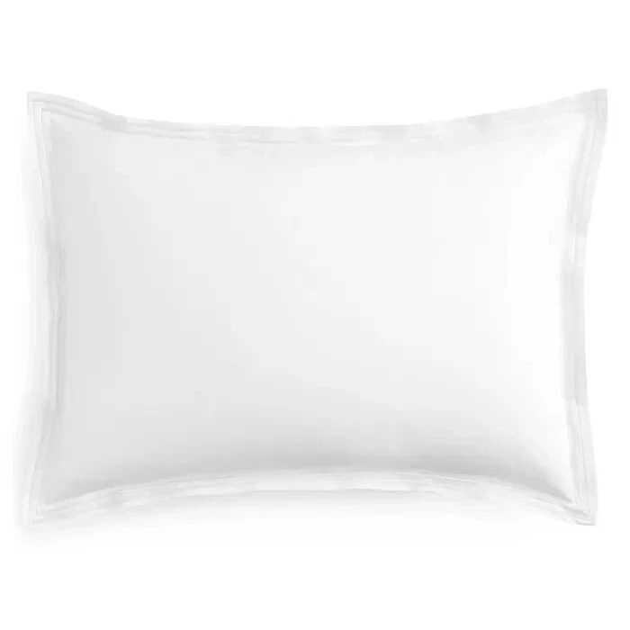 Almohada tocador Little by Hudson Park bebé blanca percal italiana 12x16 en H2635 Foto 2 de 3