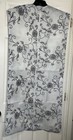 New Hanging zip garment bag Storage Organizer travel black& white floral 46"X22"