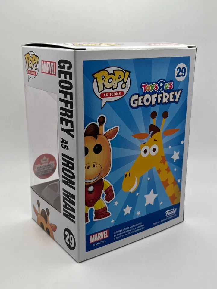 Funko Pop! Ad Icons Toys R Us #29 Geoffrey As Iron Man 2018 exclusivo canadiense Foto 4 de 4