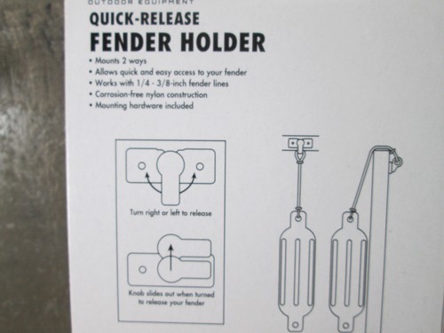 Quick Release Fender Holder Boat Marine Lock Kit 2 pack, 1/4" to 3/8 inch Rope - Picture 3 of 4