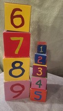 Vintage Paper STACKING/NESTING BLOCKS 1-9 A-W