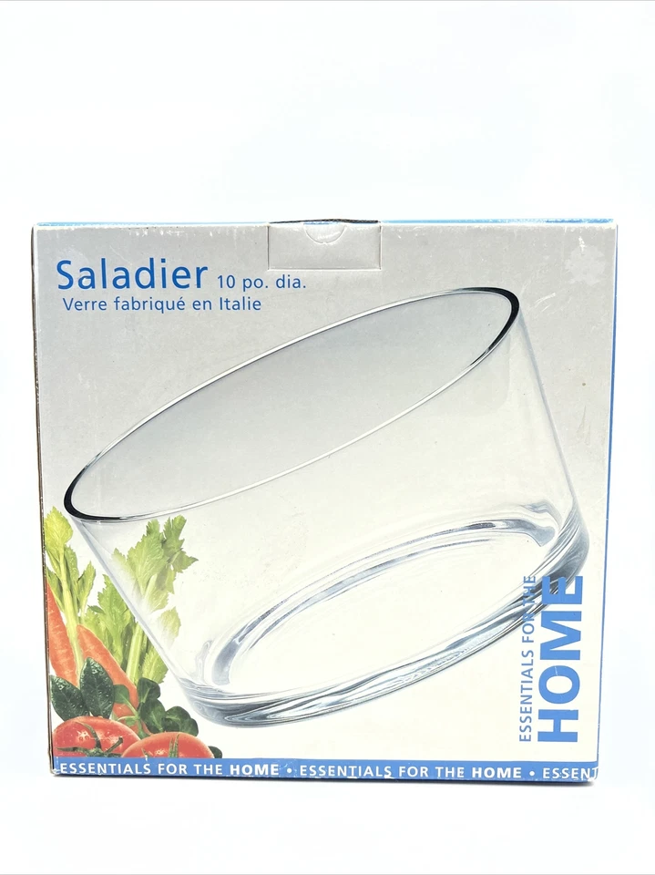 Essentials of Home Ensaladera Cristal 10" Hecho en Italia Foto 4 de 4