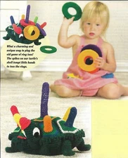 TURTLE TOSS GAME TOY CROCHET PATTERN INSTRUCTIONS 