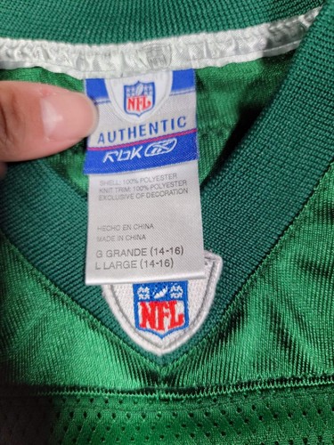 OFFICIAL NFL ON FIELD NEW YORK JETS #4 .FAVRE YOUTH JERSEY SIZE LARGE 14/16 - Picture 3 of 8