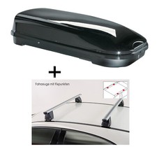 Dachbox VDPFL580 Ltr+Dachtr&auml;ger VDP Delta f&uuml;r f&uuml;r Mercedes E W212 4 T&uuml;rer 2013-2