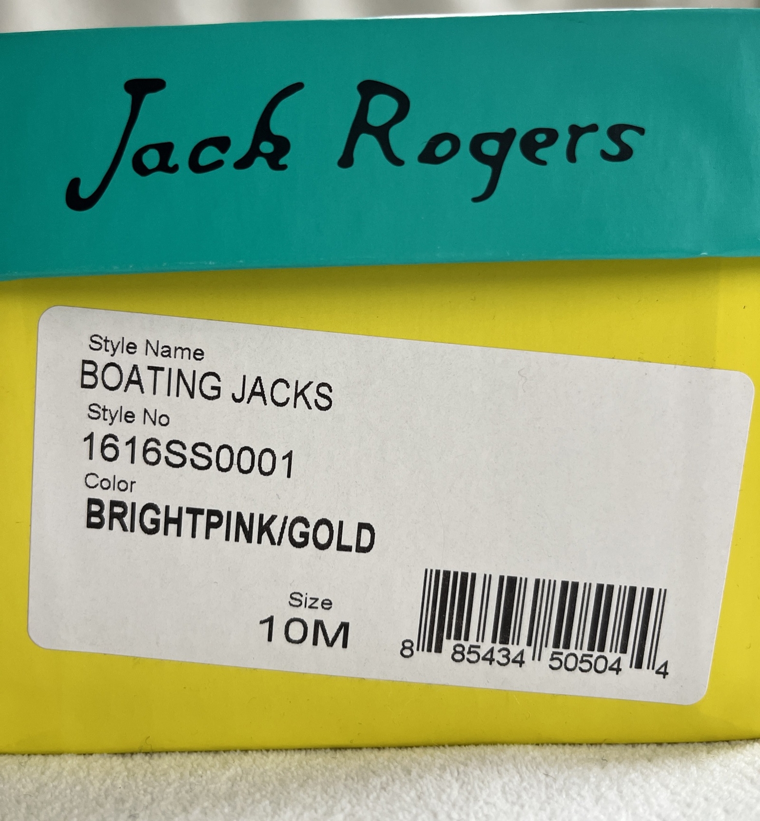 JACK ROGERS Womens Boating Jacks Sandals Flip Flops Pink Gold SIZE 10