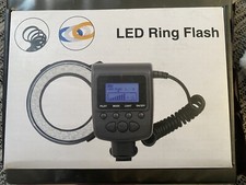 RF550D Macro LED Ring Flash Light for Nikon Canon Olympus DSLR Camera 5DMK3 1DX