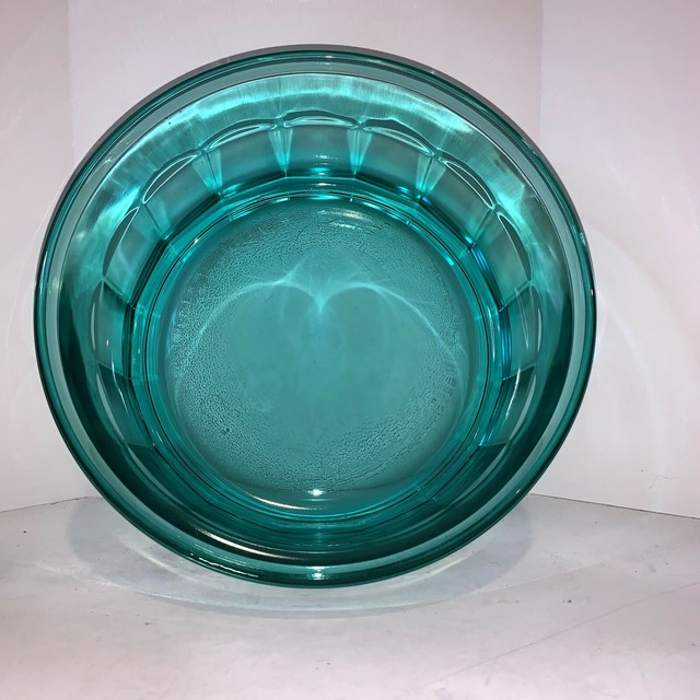 Arcoroc France Sea Green Teal Blue Glass Bowl eBay