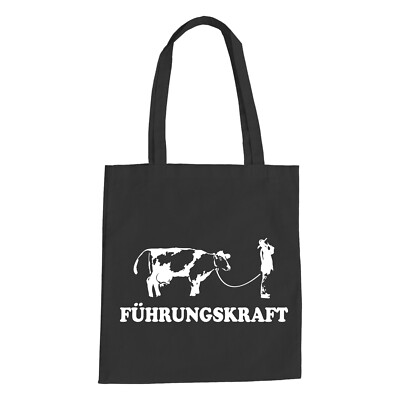 Führungskraft Baumwolltasche - Chef Boss CEO Kuh Landwirt Bauer