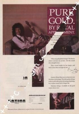 Brian May Queen UK 'Guitarist' Trade Press advert ATTITUDE