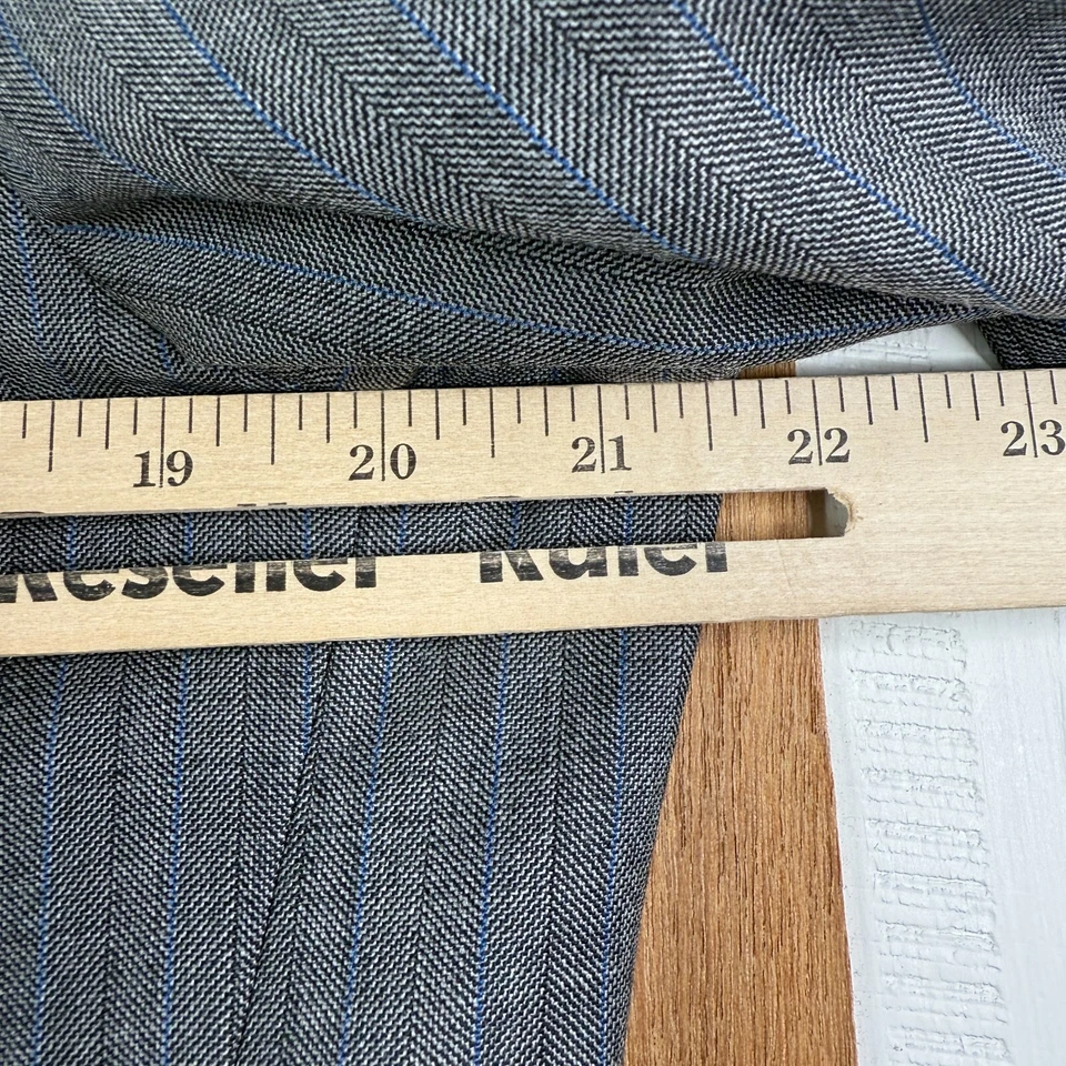 Traje Samuelsohn Para Hombre 40XS Gris Rayas 2 Botones Mercurio Super 120s 3 Piezas Foto 4 de 4