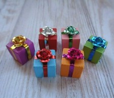 1:12 Dolls House Miniature 'Set 6x 10mm Present Gifts - Christmas Celebration' 