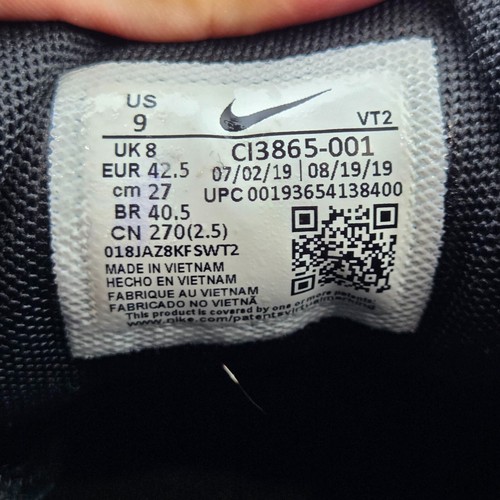 Nike Mens Air Max 200 Black/Off Noir Lifestyle Shoes Sneakers US 9 | CI3865-001 - Picture 9 of 9