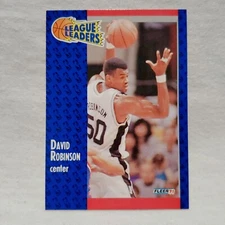 1991-92 Fleer League Leaders #225 David Robinson San Antonio Spurs