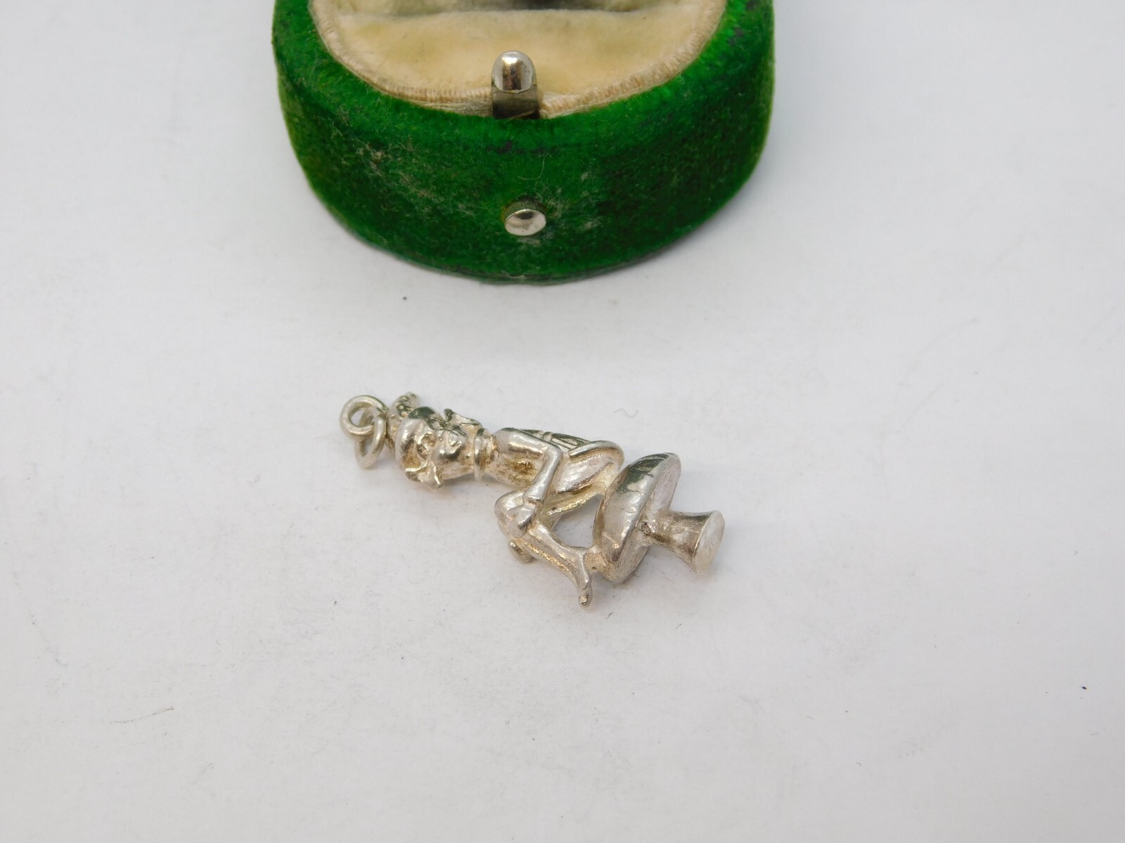 Sterling Silver Cornish Pixie Charm Pendant Vinta… - image 1