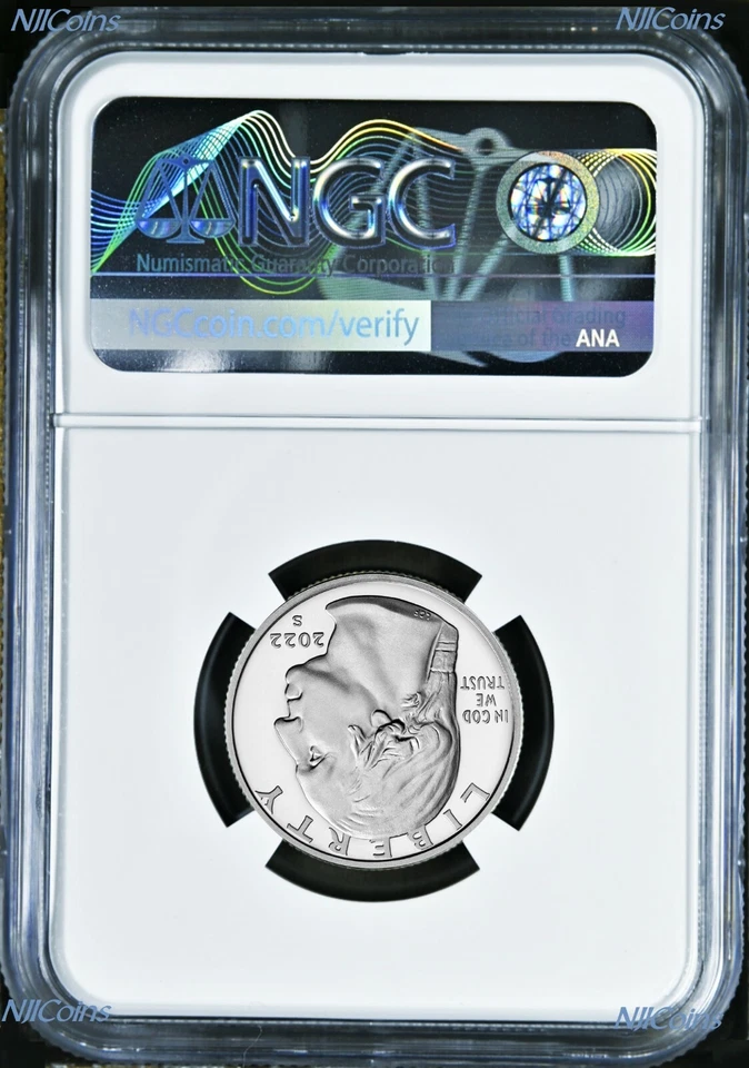 FDI First Day of Issue 5-coin PF70 Set 2022 S NGC American Women Silver QUARTER - Image 2 of 2