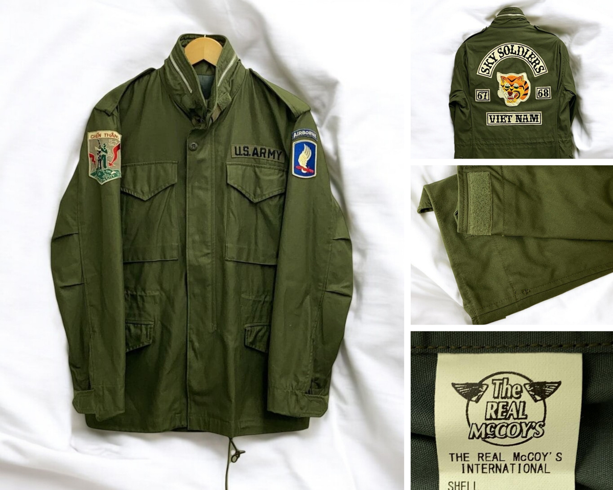 The Real McCoy's M-65 Military Jacket S Khaki Cotton Junction City