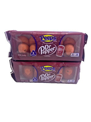 Peeps Brand Dr. Pepper Marshmallow Chicks Candy New 2-5 Packs Best By 10/2024