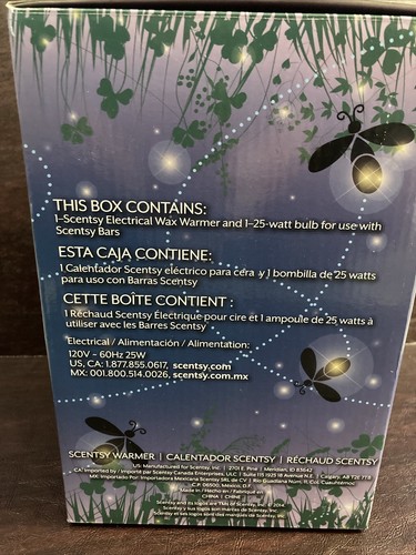 Scentsy Mini Warmer Plug In New In Box Chasing Fireflies - Picture 2 of 9