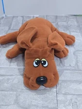TONKA Large Pound Puppy Puppies 18” Brown Dog W/ Collar Plush Stuffed 1985 Vtg