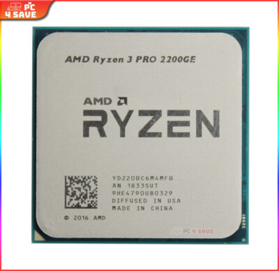 AMD Ryzen 3 Pro 2200GE 3.20GHz Quad-Core Processor (YD220BC6M4MFB
