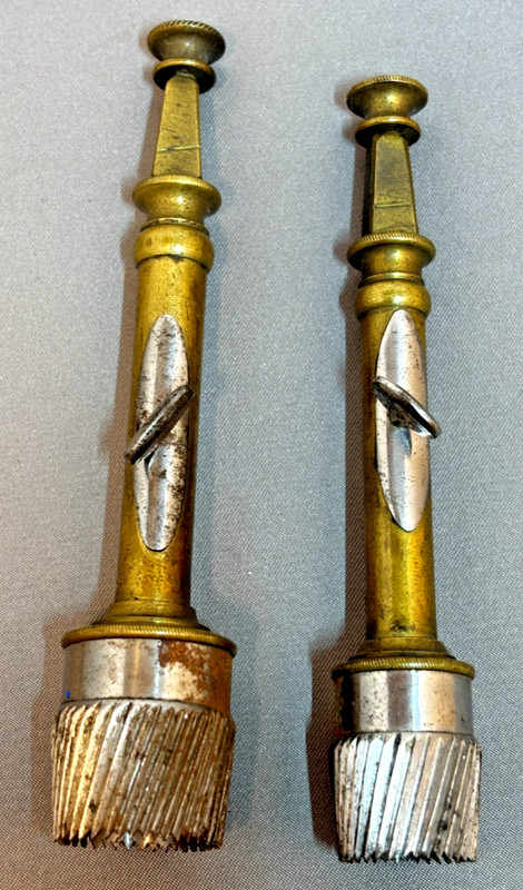 2 Antique 1863 Civil War era Galt's Trephine Saws  Medical Instruments