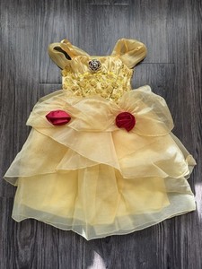 Disney Belle Yellow Princess Dress Costume Size 3 Tulle Party Gown